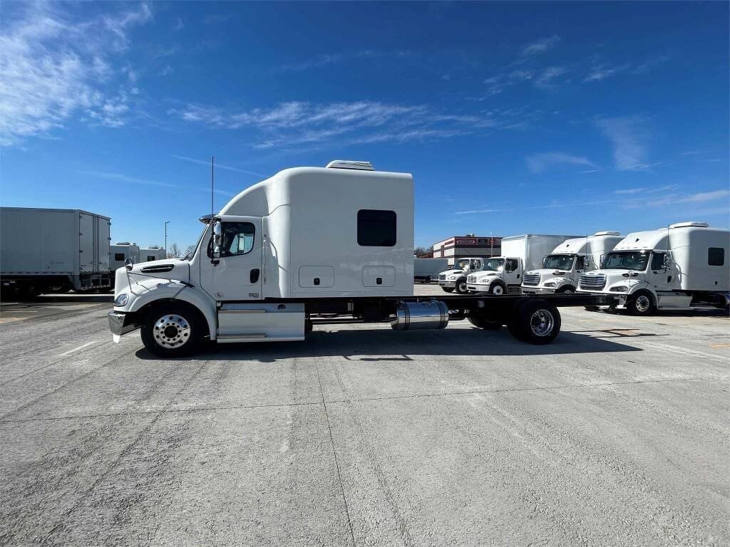 a truck parked in a lot