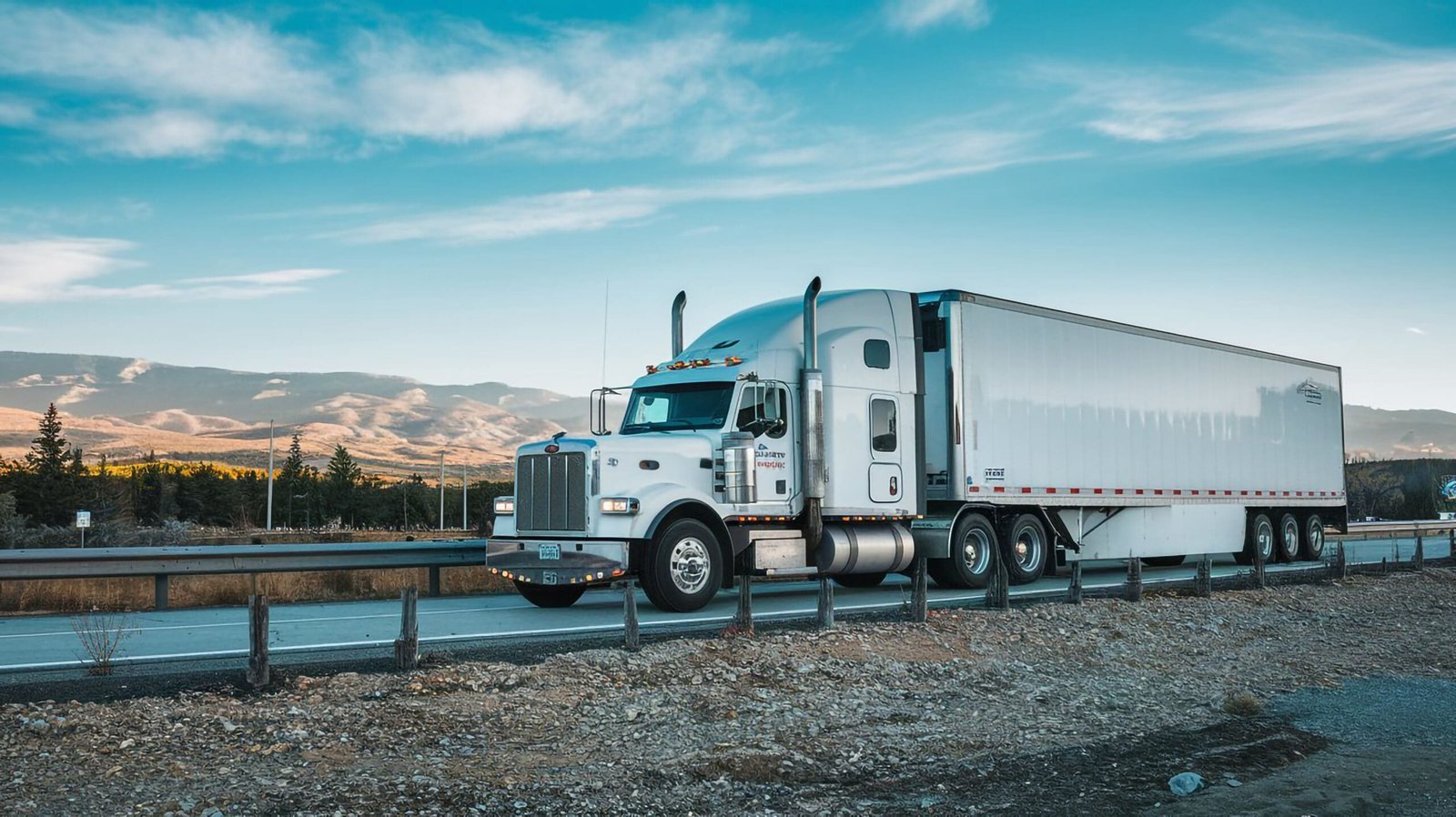 a large white truck